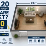 12x20 is how many square feet