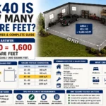 40x40 is how many square feet