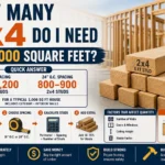 how many 2x4 do i need for 1,000 square feet