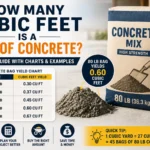 how many cubic feet is a bag of concrete