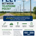 how many feet between telephone poles