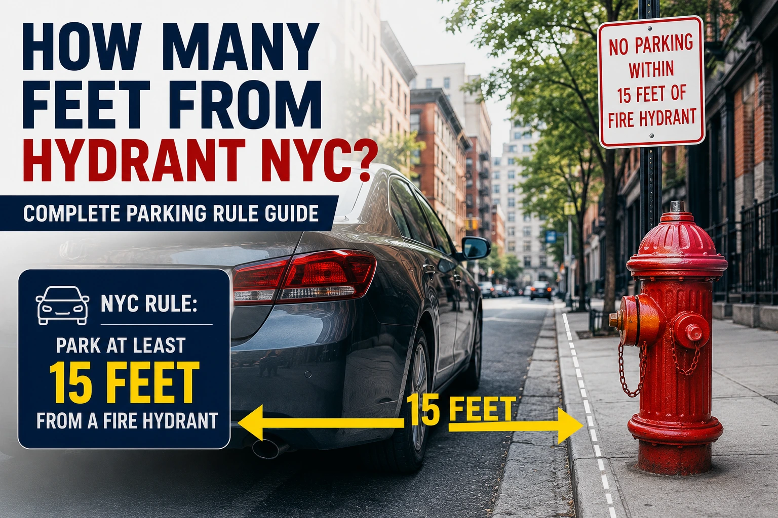 how many feet from hydrant nyc