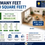 how many feet is 400 square feet