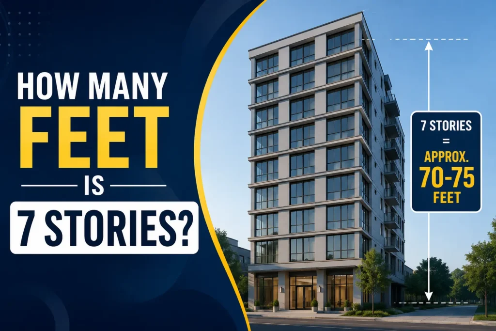 how many feet is 7 stories