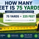 how many feet is 75 yards