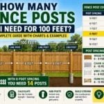 how many fence posts do i need for 100 feet