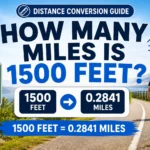 how many miles is 1500 feet