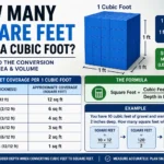 how many square feet are in a cubic foot