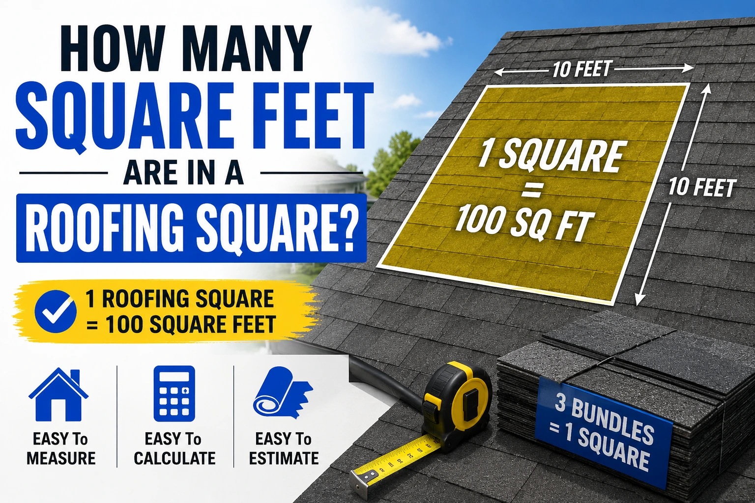 how many square feet are in a roofing square