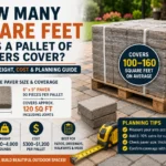 how many square feet does a pallet of pavers cover