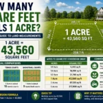how many square feet equals 1 acre