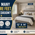 how many square feet in a bedroom