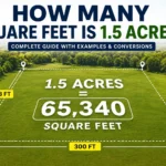how many square feet is 1.5 acres