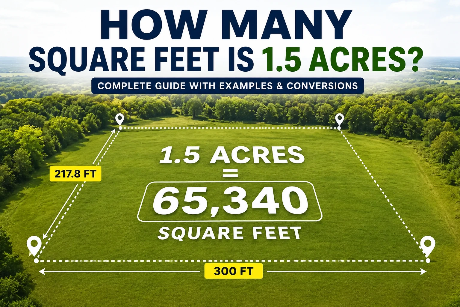 how many square feet is 1.5 acres