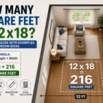 how many square feet is 12x18