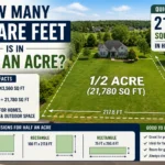 how many square feet is in half an acre