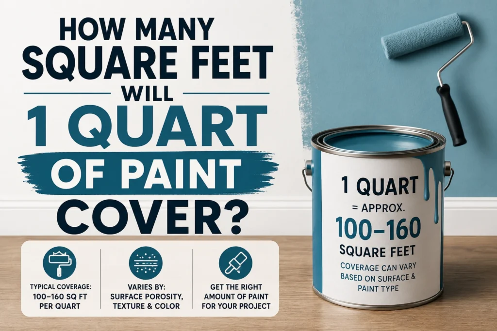 how many square feet will 1 quart of paint cover