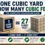 one cubic yard is how many cubic feet