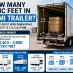 how many cubic feet in a semi trailer