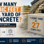 how many cubic feet is a yard of concrete