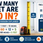 how many feet are 60 in