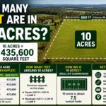 how many feet are in 10 acres