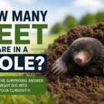 how many feet are in a mole