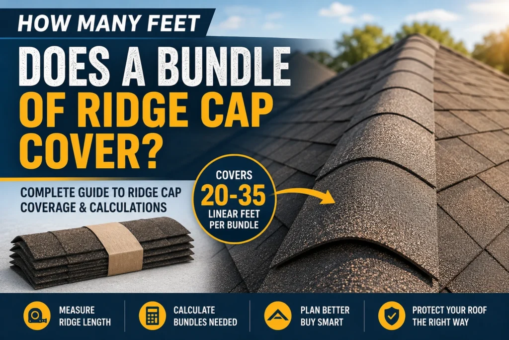 how many feet does a bundle of ridge cap cover