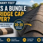 how many feet does a bundle of ridge cap cover