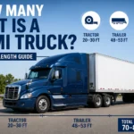 how many feet is a semi truck