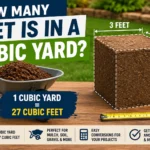 how many feet is in a cubic yard