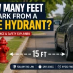 how many feet to park from a fire hydrant