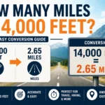 how many miles is 14000 feet