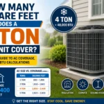 how many square feet does a 4 ton ac unit cover