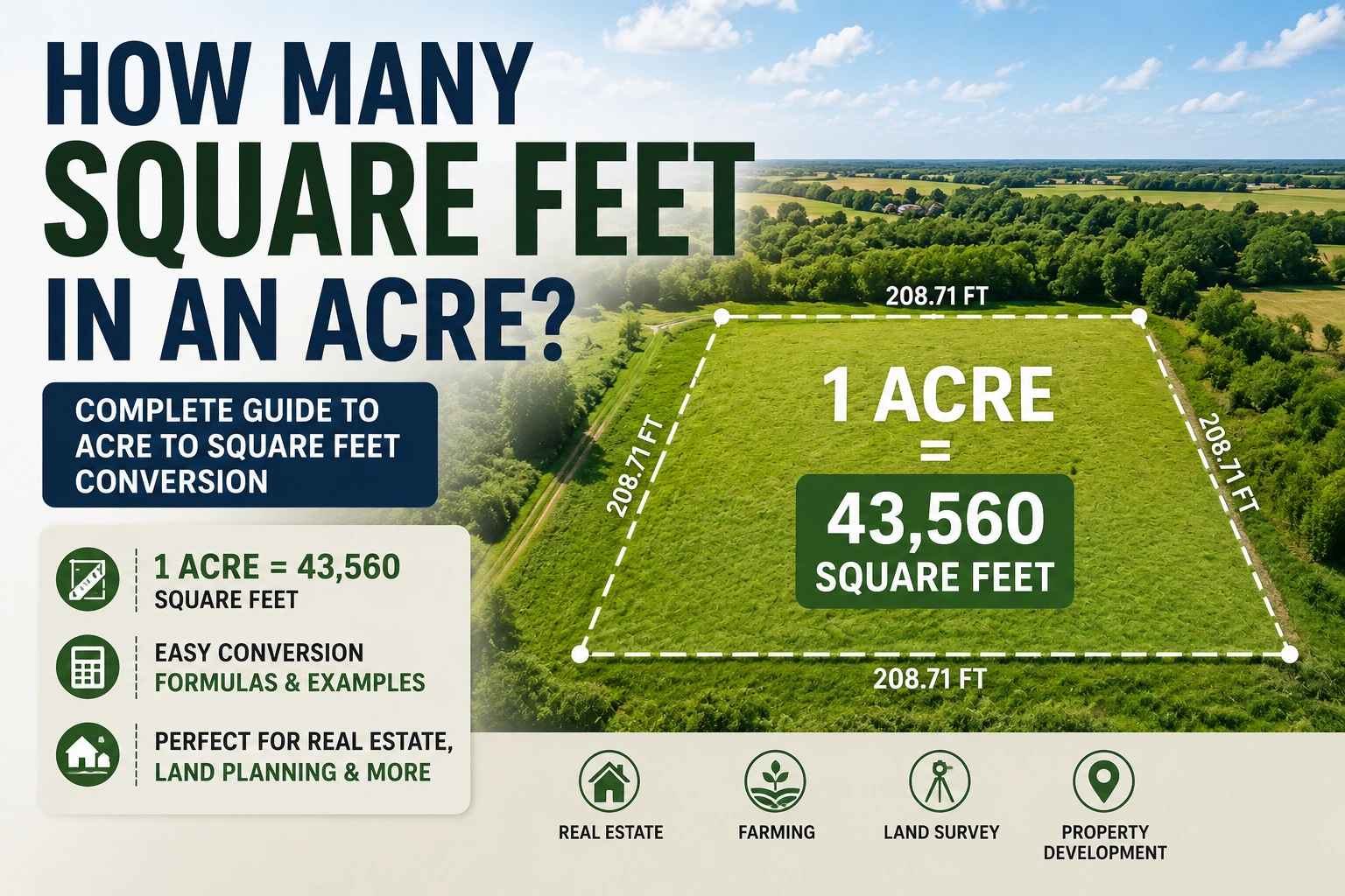 how many square feet in an acte