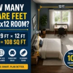 how many square feet is a 9x12 room