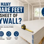 how many square feet is a sheet of drywall