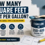 how many square feet paint per gallon