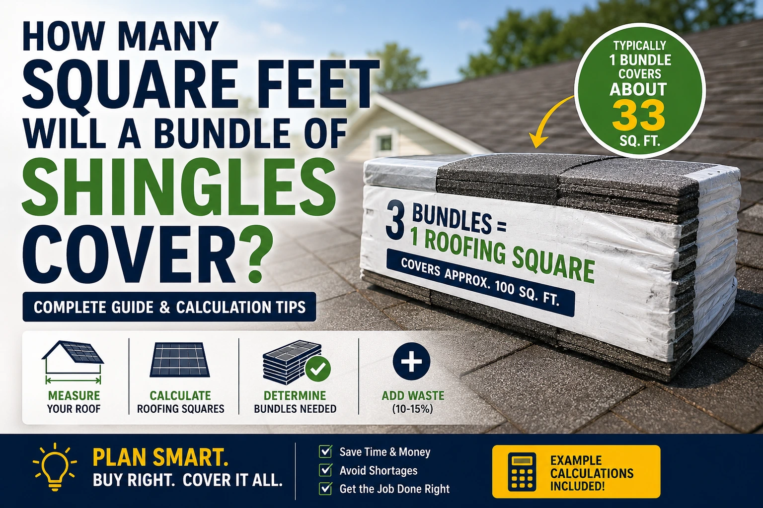 how many square feet will a bundle of shingles cover