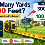 how many yards is 300 feet