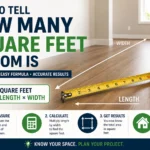 how to tell how many square feet a room is