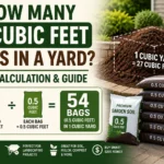 how many .5 cubic feet bags in a yard