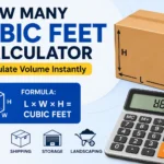 how many cubic feet calculator
