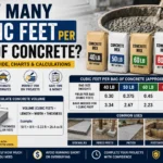 how many cubic feet per bag of concrete