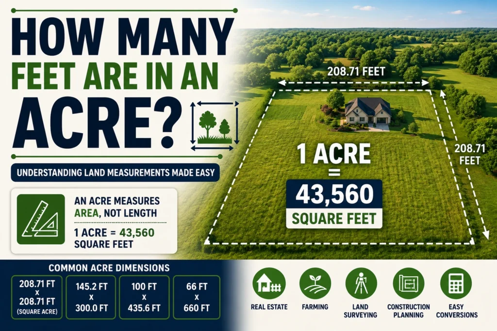 how many feet are in acre