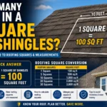 how many feet in a square of shingles