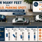 how many feet is a parallel parking spot