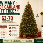 how many feet of garland for 7ft tree