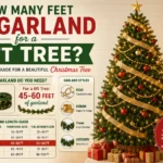 how many feet of garland for a 6ft tree