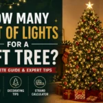 how many feet of lights for a 6ft tree